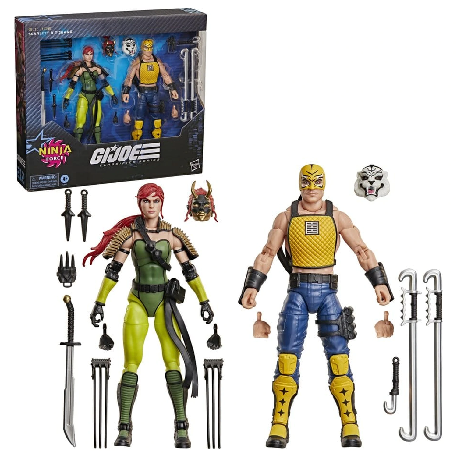 G.I. Joe Classified Series Action Figure 2-Pack #212 Ninja Force Scarlett & T'Jbang 15 cm product photo