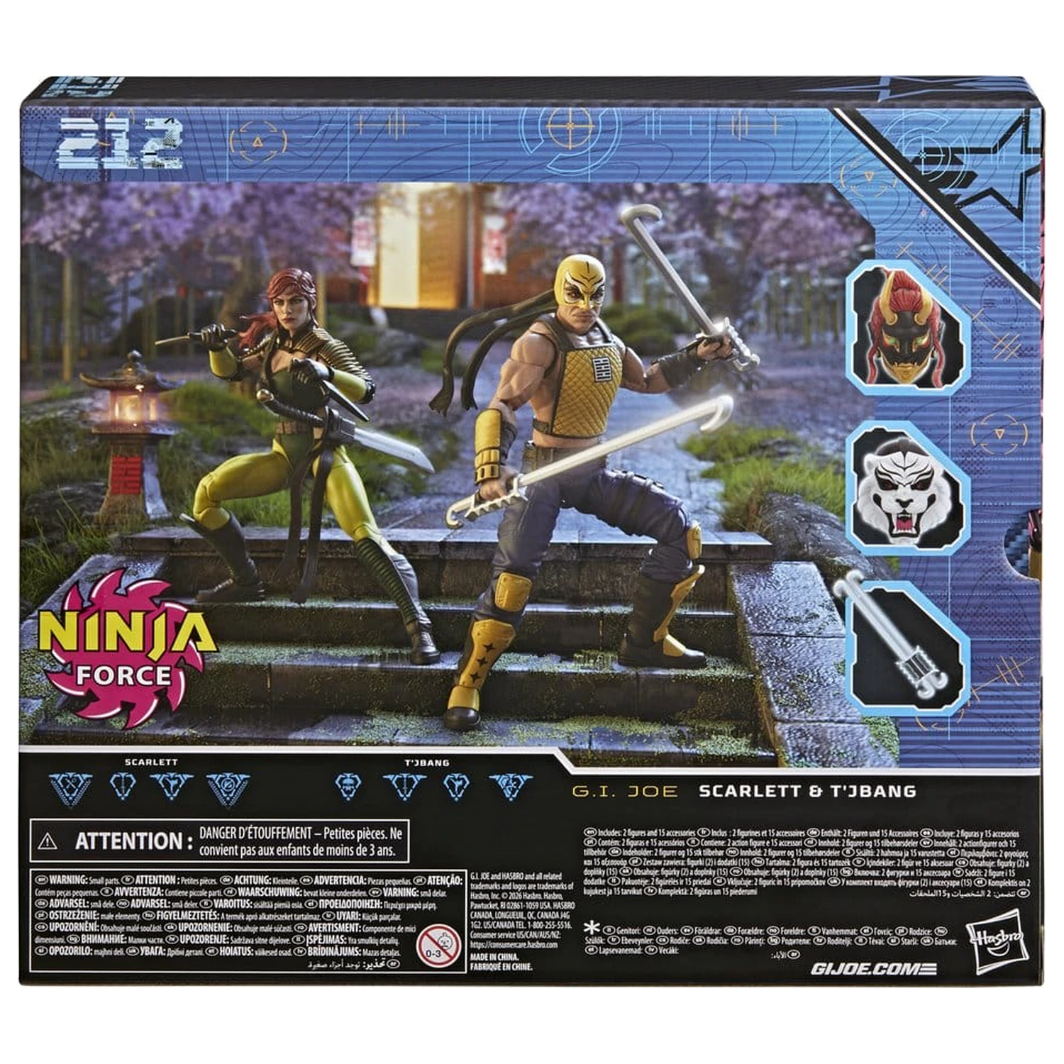 G.I. Joe Classified Series Action Figure 2-Pack #212 Ninja Force Scarlett & T'Jbang 15 cm product photo