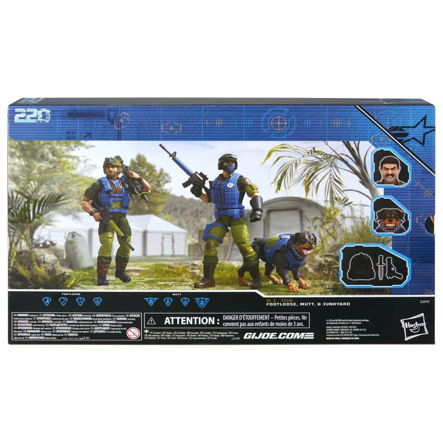 G.I. Joe Classified Series Action Figure 3-Pack #220 Mad Marauders: Footloose & Mutt & Junkyard 15 cm product photo