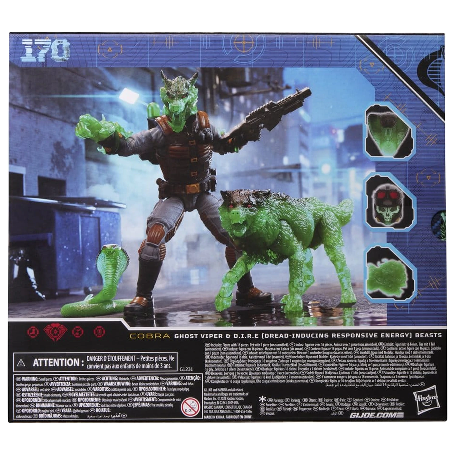 G.I. Joe Classified Series Action Figure #170 Ghost Viper & D.I.R.E. Beasts 15 cm product photo