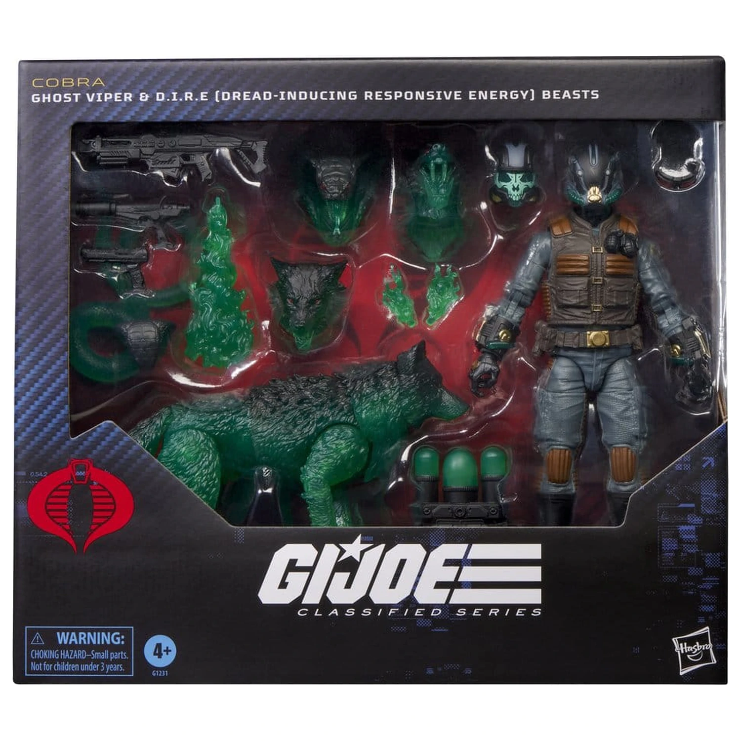 G.I. Joe Classified Series Action Figure #170 Ghost Viper & D.I.R.E. Beasts 15 cm product photo