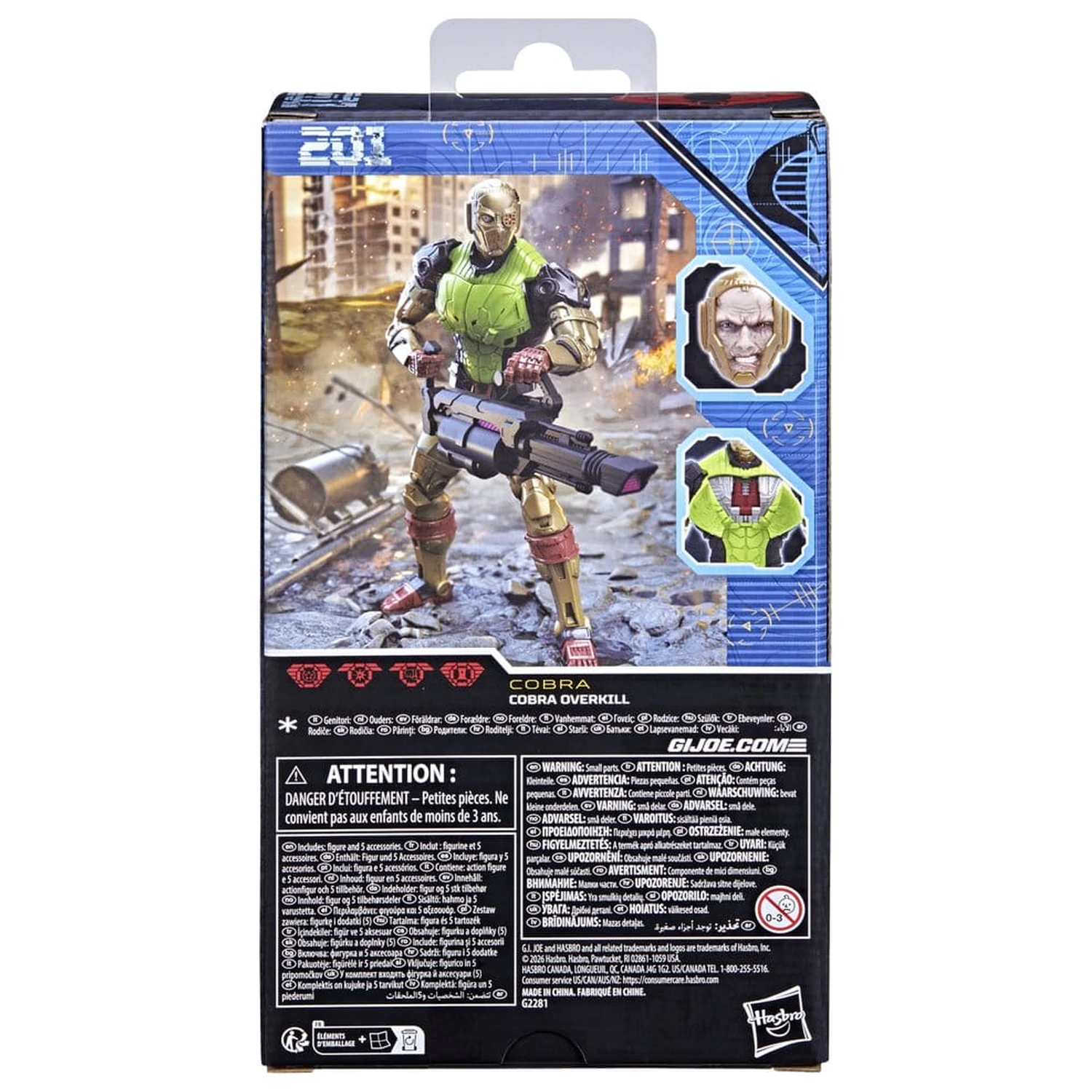 G.I. Joe Classified Series Action Figure #201 Cobra Overkill 15 cm product photo