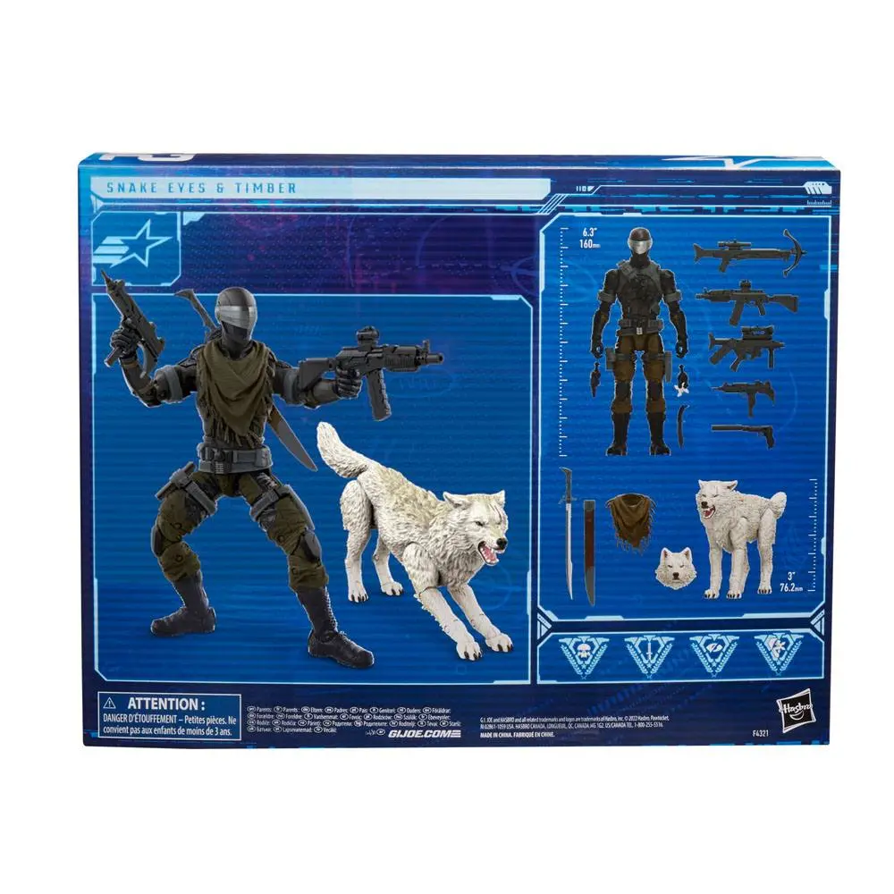 G.I. Joe Classified Series Action Figure 2022 Snake Eyes &amp; Timber 15 cm product photo