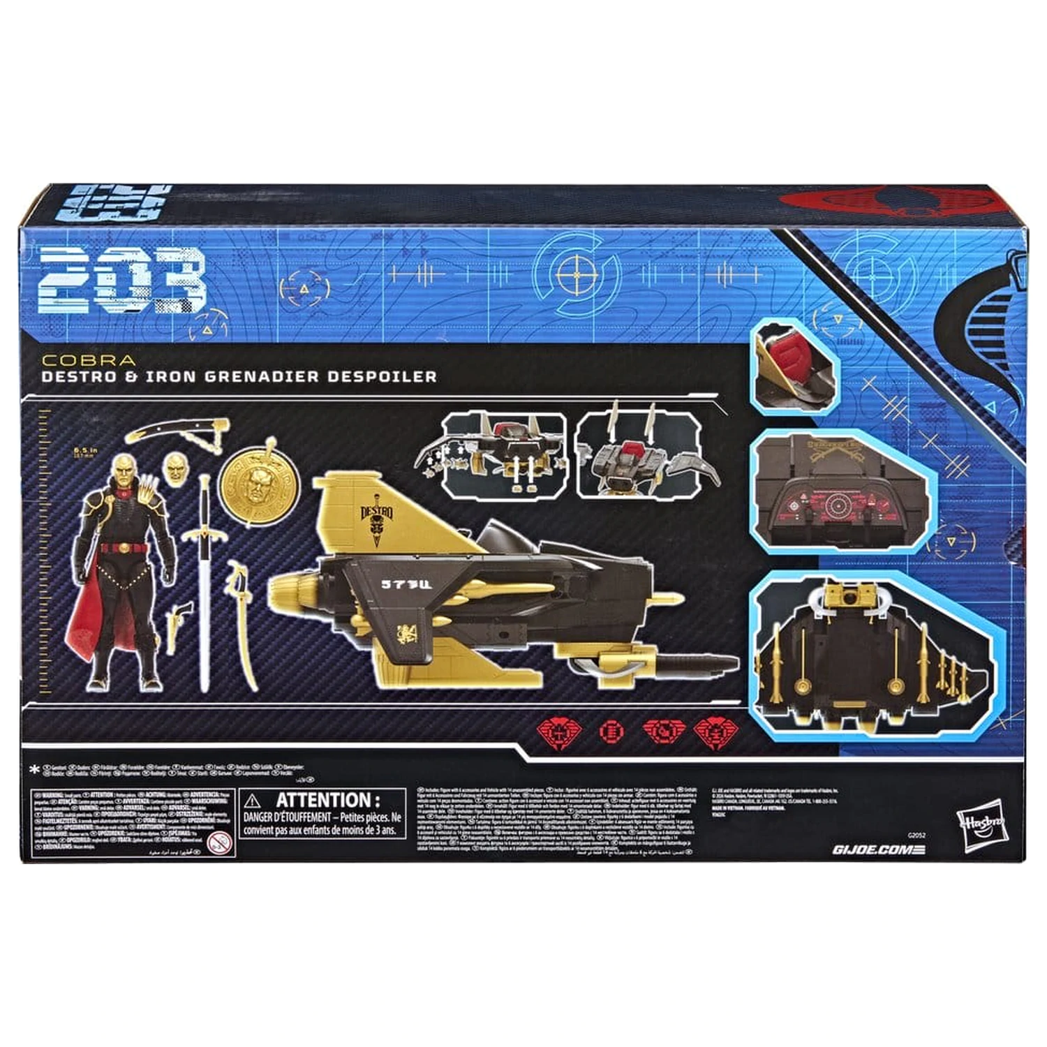 G.I. Joe Classified Series Action Figure and Vehicle Set #203 Destro & Iron Grenadier Despoiler 15 cm product photo