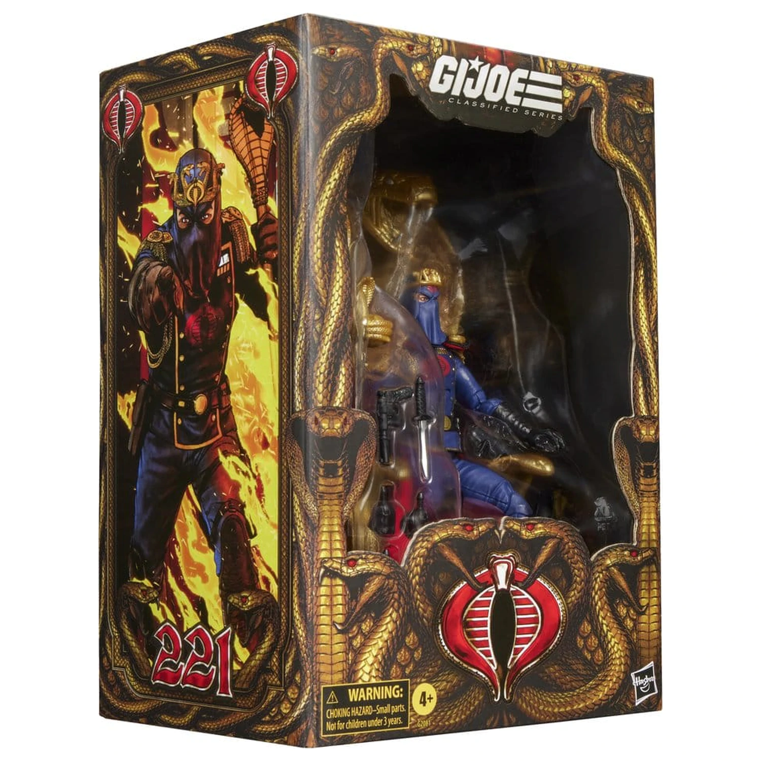 G.I. Joe Classified Series Action Figure Cobra Commander in Dress Uniform & Throne 15 cm product photo