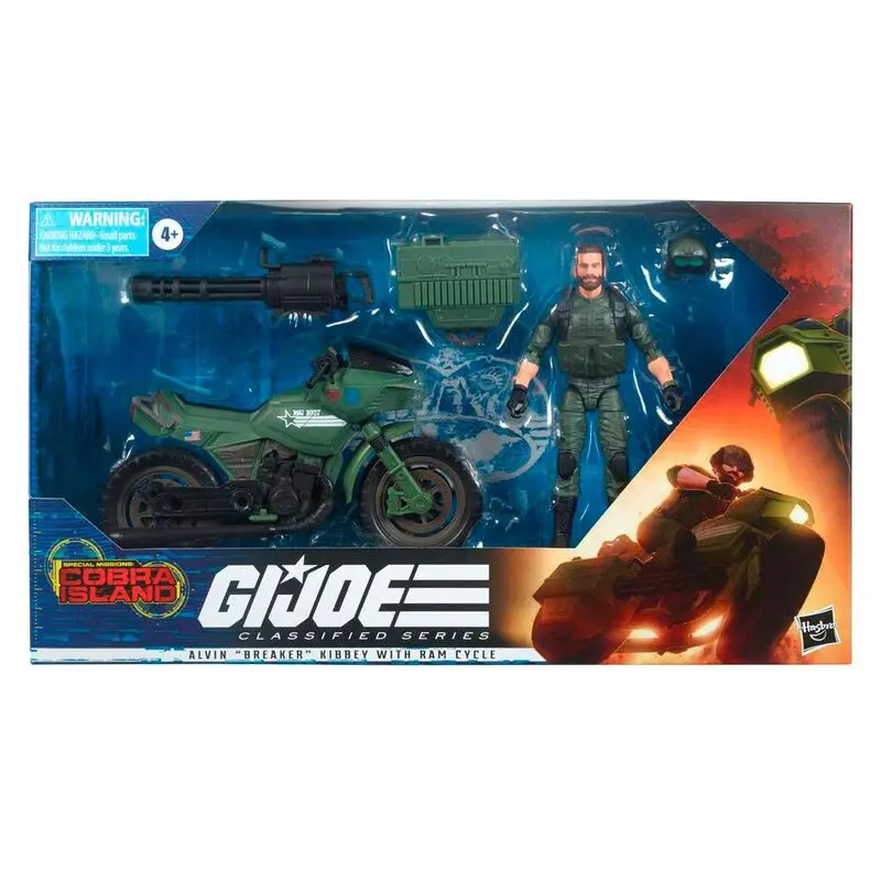 G.I. Joe Classified Series Cobra Island Action Figure 2021 Alvin Breaker Kibbey with Ram Cycle 15 cm product photo