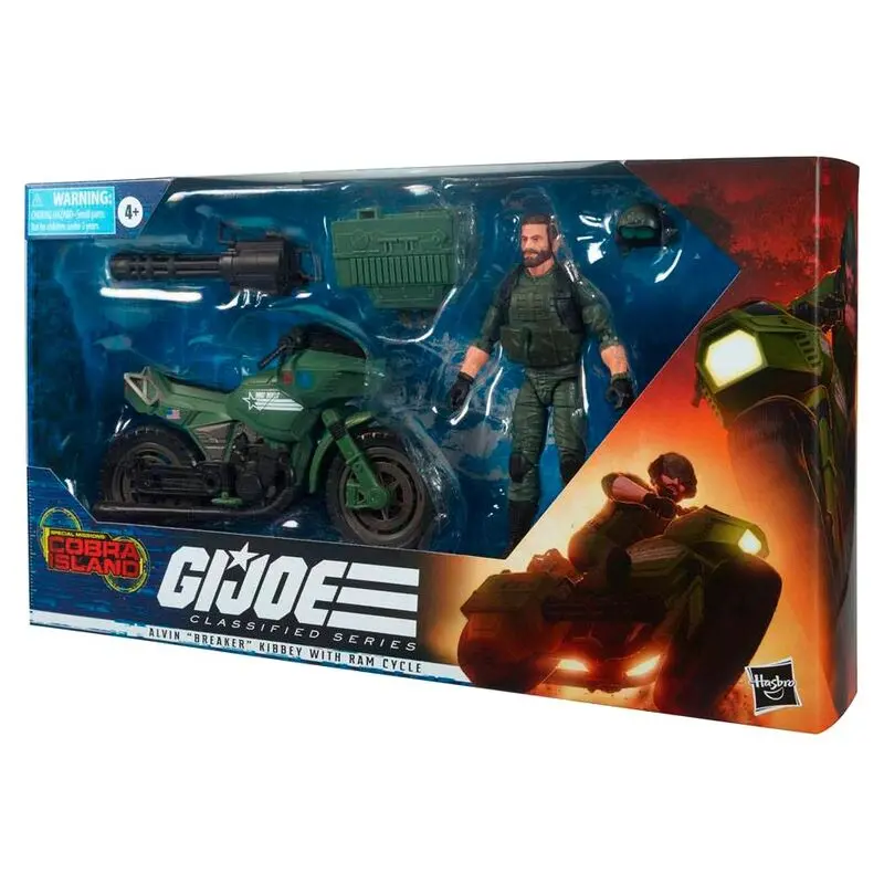 G.I. Joe Classified Series Cobra Island Action Figure 2021 Alvin Breaker Kibbey with Ram Cycle 15 cm product photo