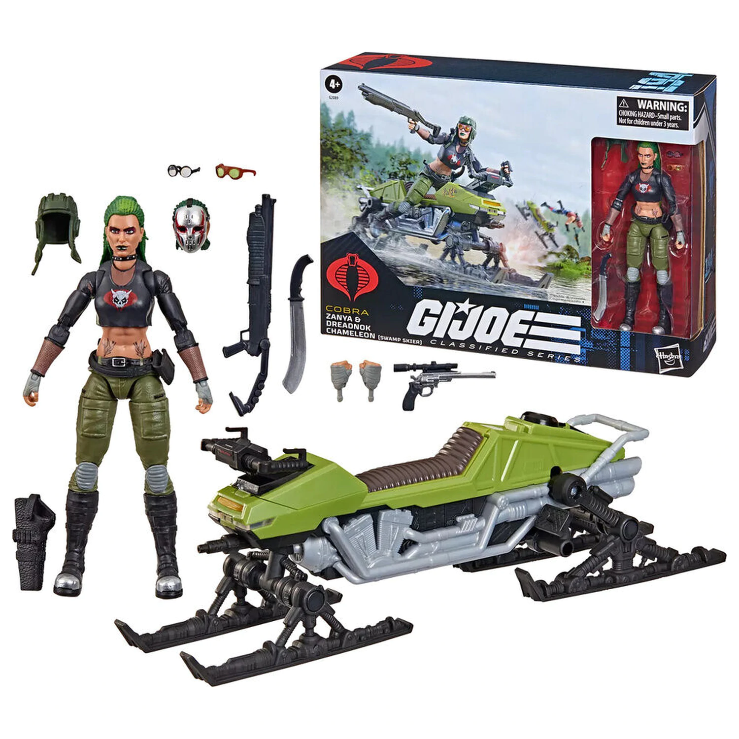 G.I. Joe Classified Series Cobra Zanya and Dreadnok Chameleon figure 15cm product photo