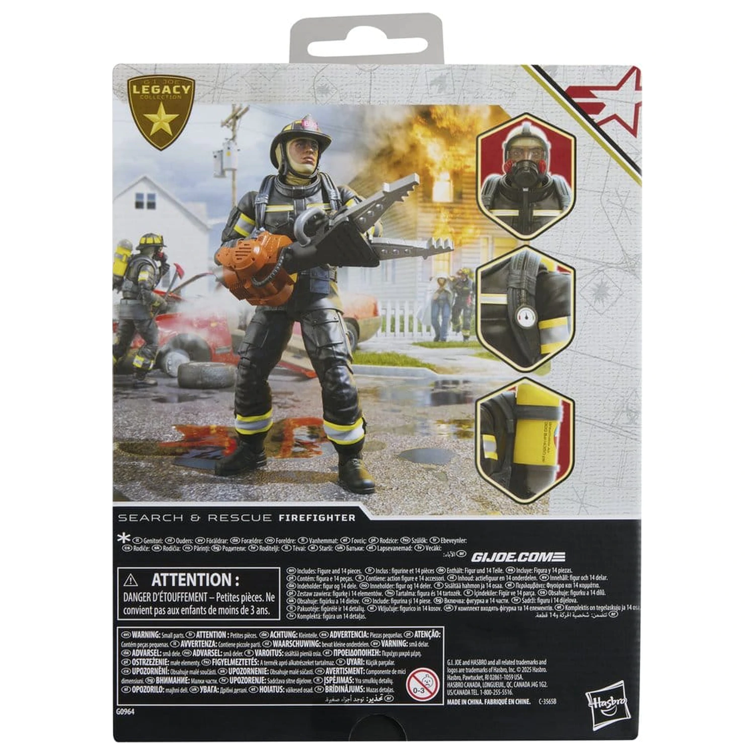 G.I. Joe Classified Series Legacy Collection Action Figure Search & Rescue Firefighter 15 cm product photo