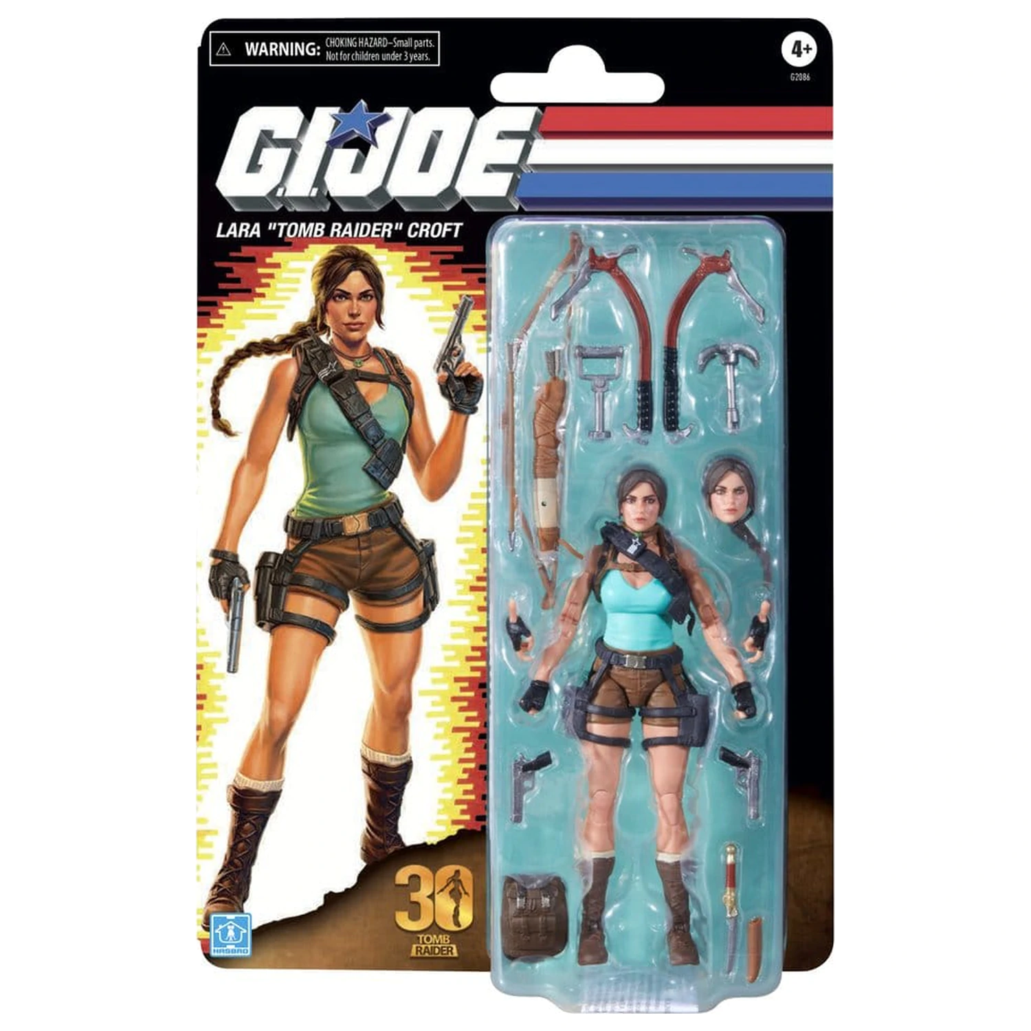 G.I. Joe Classified Series Retro Cardback Collaborative Action Figure Lara "Tomb Raider" Croft 15 cm product photo