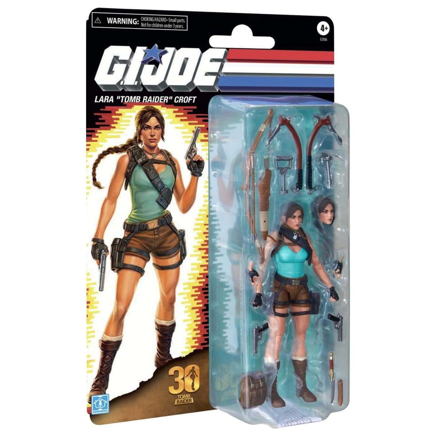 G.I. Joe Classified Series Retro Cardback Collaborative Action Figure Lara "Tomb Raider" Croft 15 cm product photo