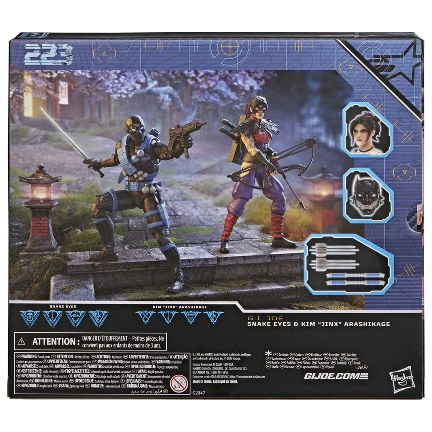 G.I. Joe Classified Series Action Figure 2-Pack Snake Eyes & Kim "Jinx" Arashikage 15 cm product photo