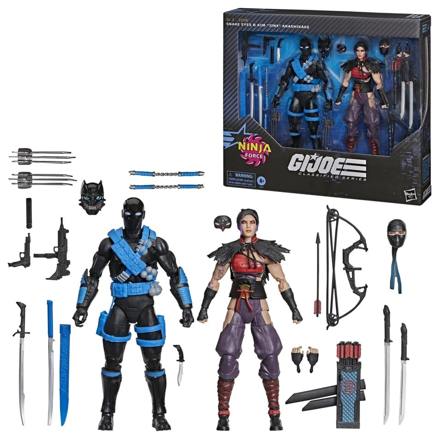 G.I. Joe Classified Series Action Figure 2-Pack Snake Eyes & Kim "Jinx" Arashikage 15 cm product photo