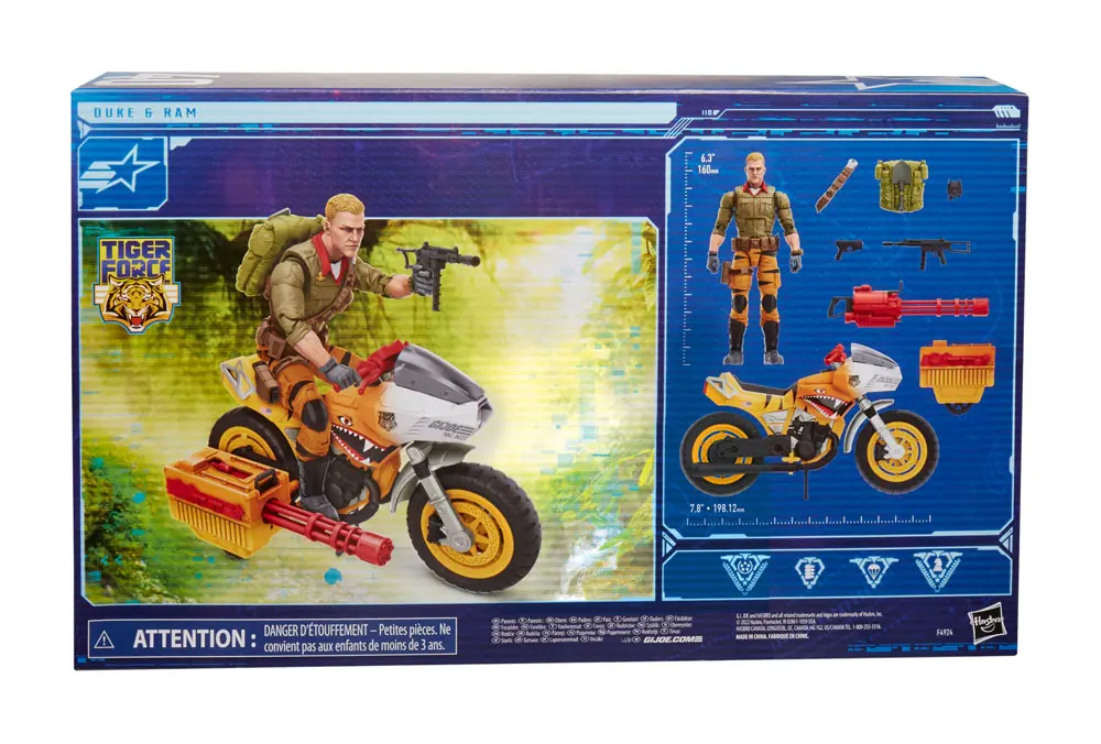 G.I. Joe Classified Series Tiger Force Action Figure with Vehicle 2022 Duke &amp; Ram 15 cm product photo