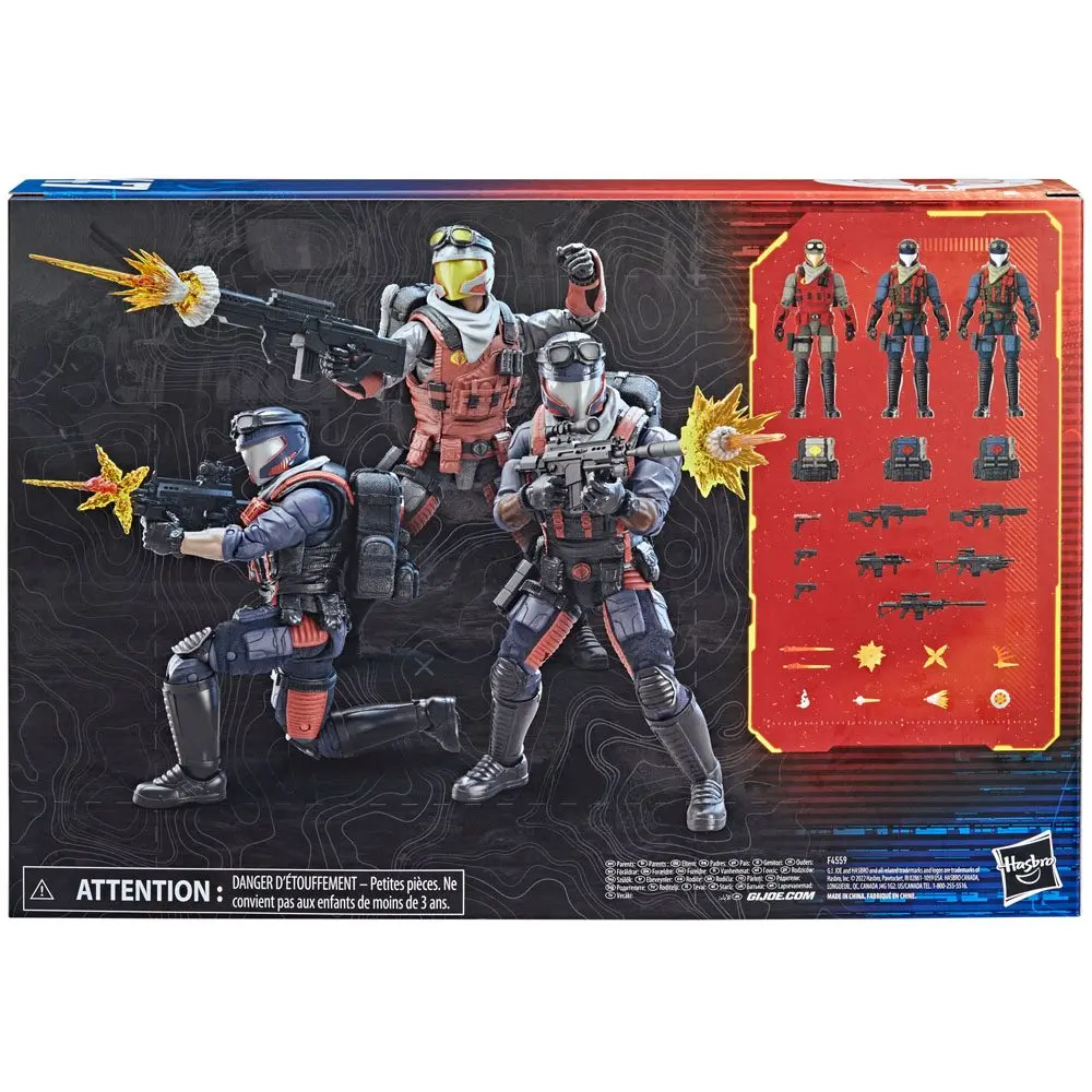 G.I. Joe Classified Series Action Figures Troop-Builder 3-Pack Cobra Viper & Vipers 15 cm product photo