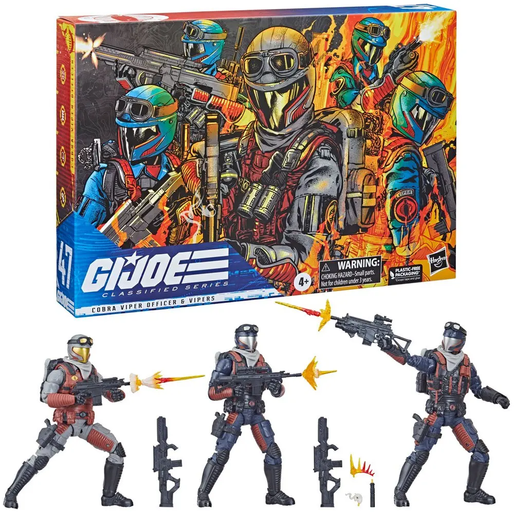 G.I. Joe Classified Series Action Figures Troop-Builder 3-Pack Cobra Viper & Vipers 15 cm product photo