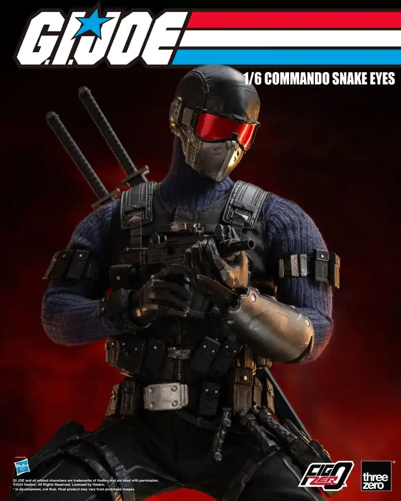 G.I. Joe FigZero Action Figure 1/6 Commando Snake Eyes 30 cm termékfotó