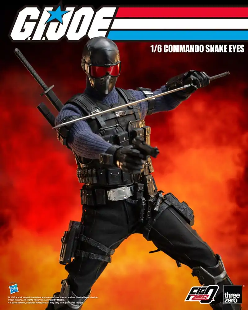 G.I. Joe FigZero Action Figure 1/6 Commando Snake Eyes 30 cm termékfotó