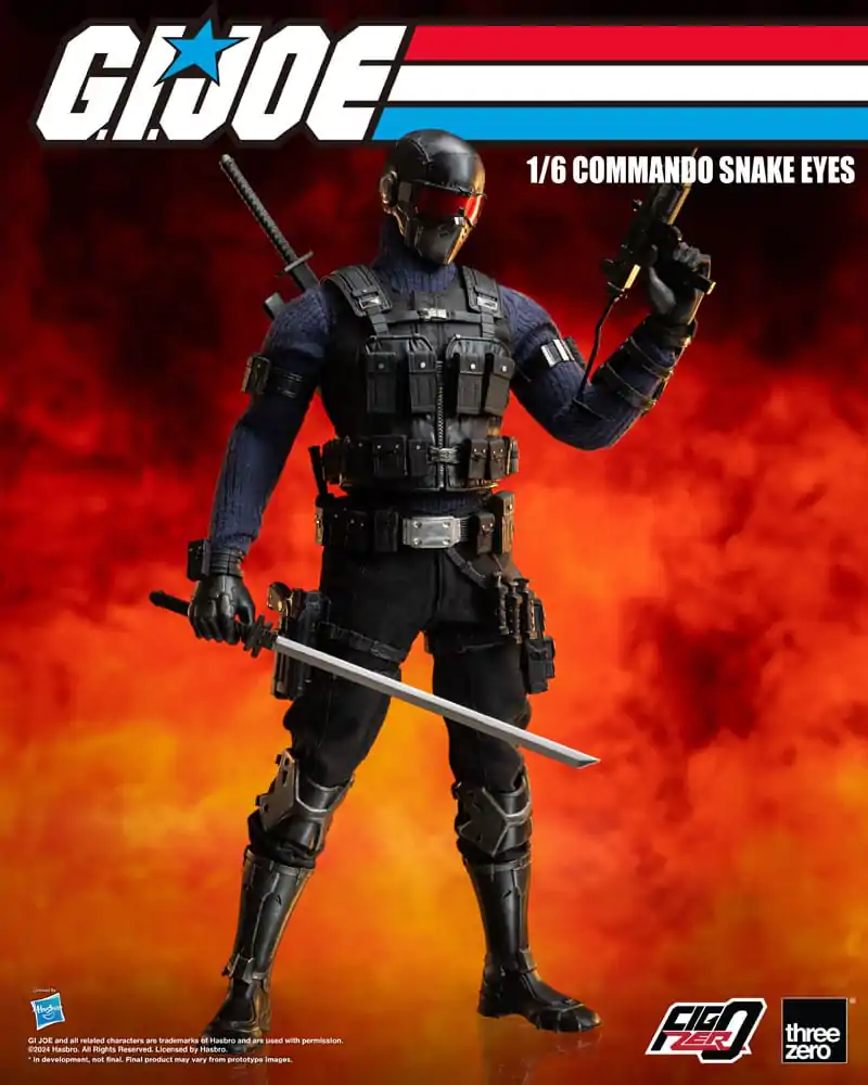 G.I. Joe FigZero Action Figure 1/6 Commando Snake Eyes 30 cm termékfotó