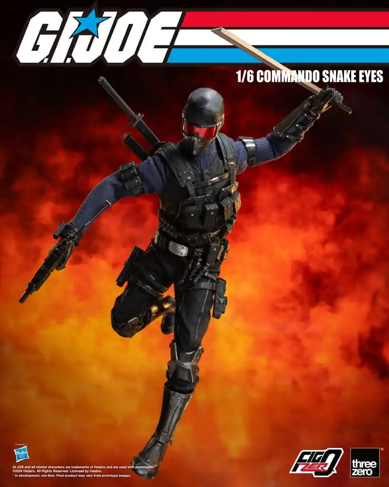 G.I. Joe FigZero Action Figure 1/6 Commando Snake Eyes 30 cm termékfotó