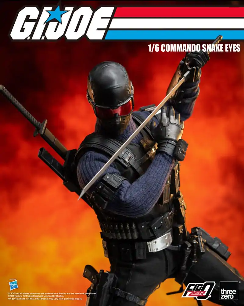 G.I. Joe FigZero Action Figure 1/6 Commando Snake Eyes 30 cm termékfotó