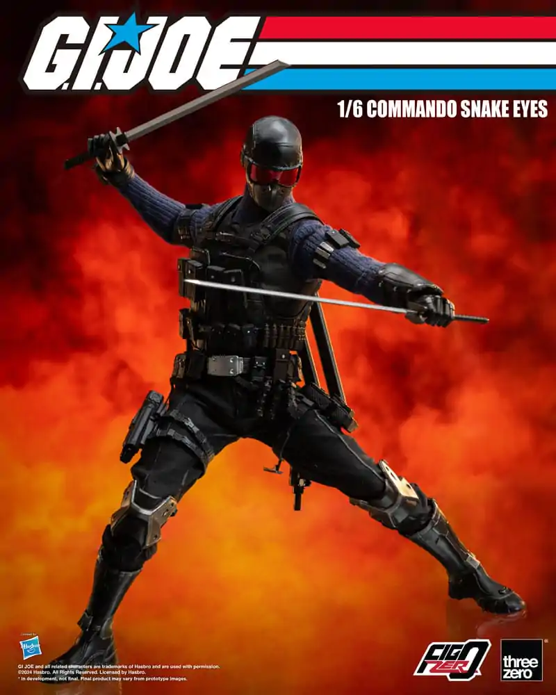G.I. Joe FigZero Action Figure 1/6 Commando Snake Eyes 30 cm termékfotó
