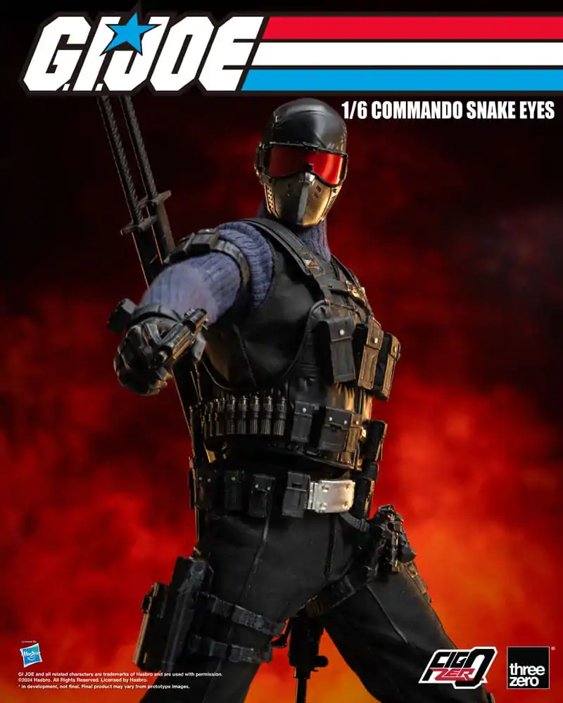 G.I. Joe FigZero Action Figure 1/6 Commando Snake Eyes 30 cm termékfotó