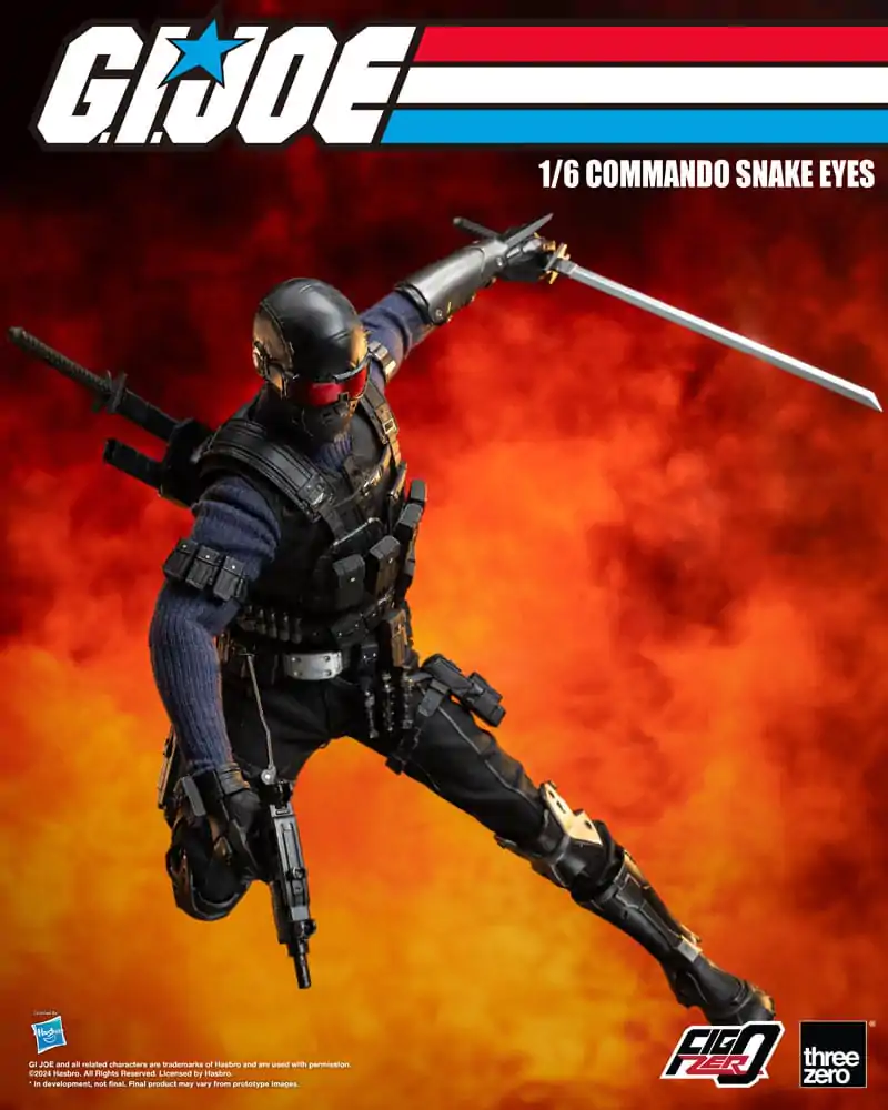 G.I. Joe FigZero Action Figure 1/6 Commando Snake Eyes 30 cm termékfotó