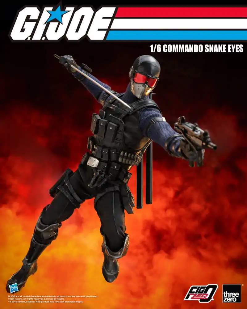 G.I. Joe FigZero Action Figure 1/6 Commando Snake Eyes 30 cm termékfotó