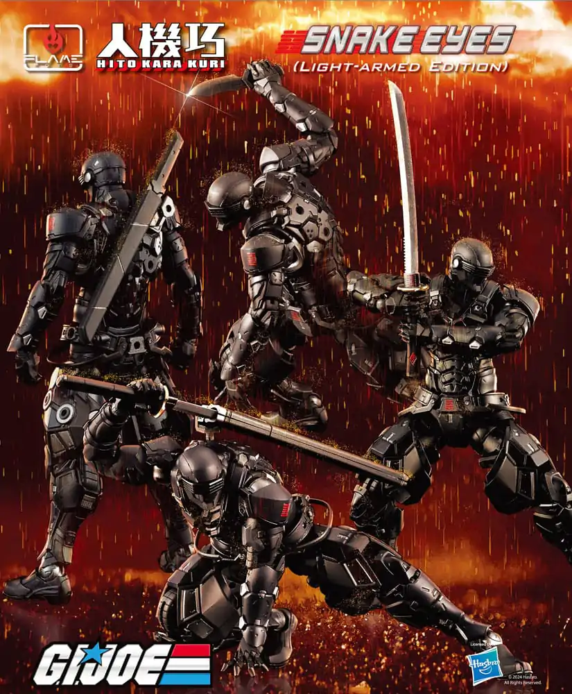 G.I. Joe Hito Kara Kuri Action Figure Snake Eyes Light-armed Edition 18 cm product photo