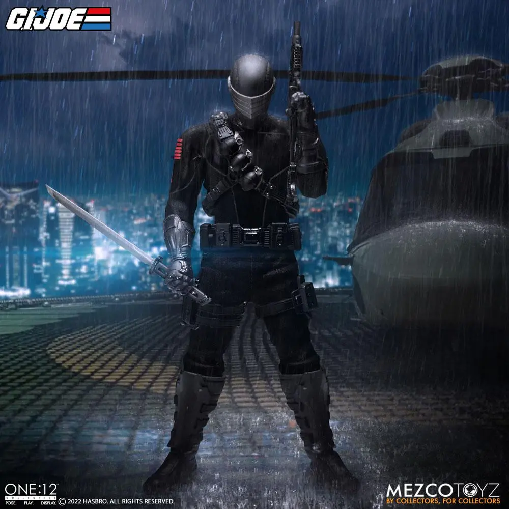 G.I. Joe Light-Up Action Figure 1/12 Snake Eyes Deluxe Edition 17 cm termékfotó