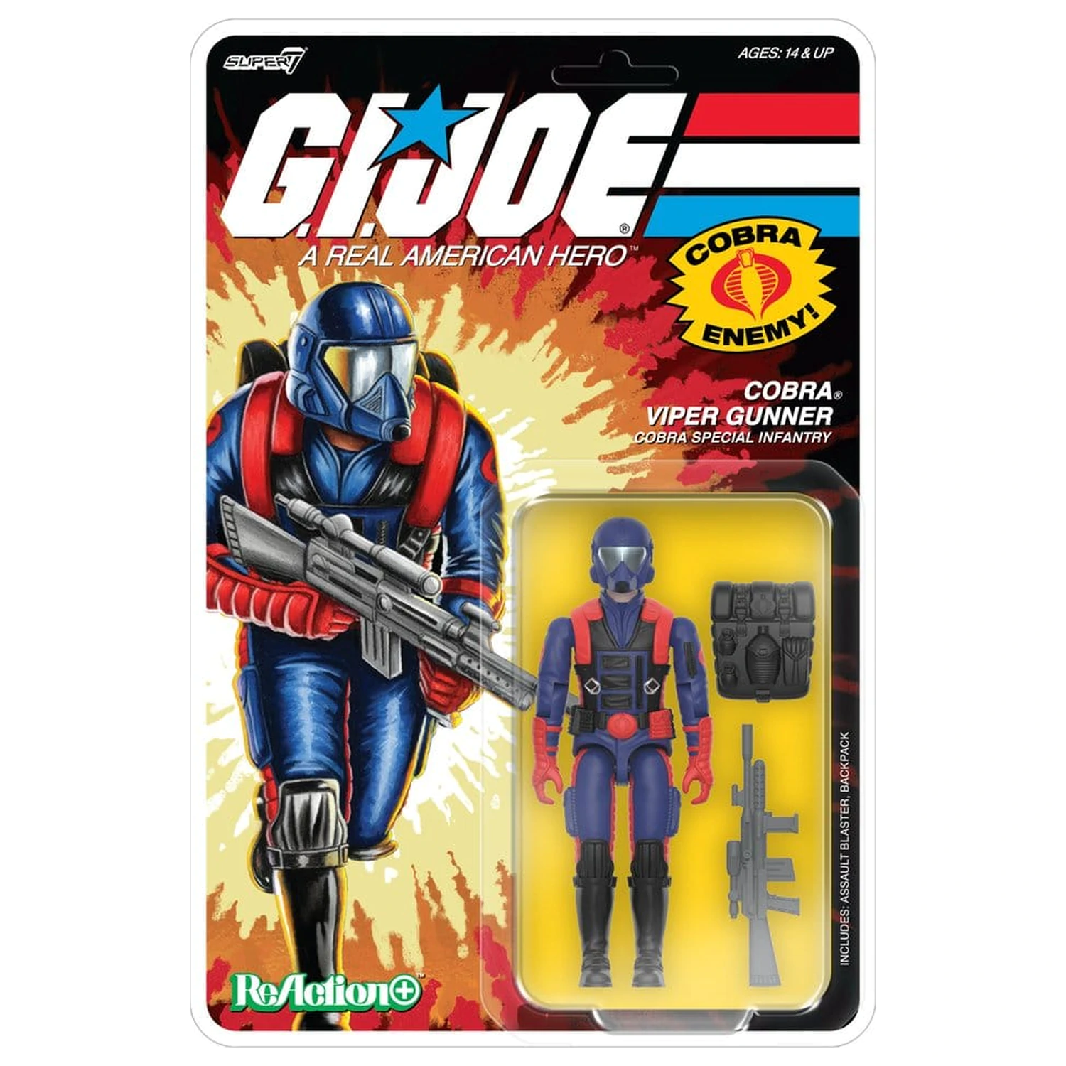 G.I. Joe ReAction+ Action Figure Wave 09 Cobra Viper Gunner product photo