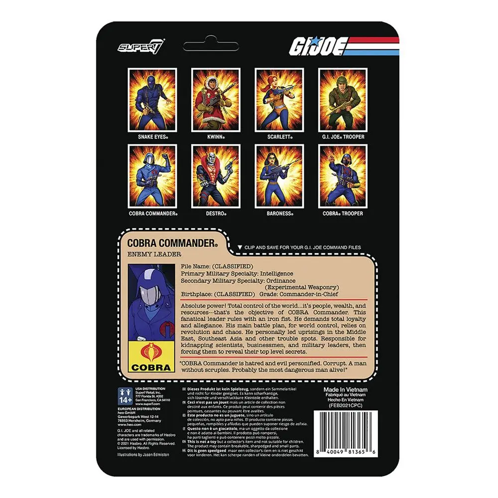 G.I. Joe ReAction Action Figure Cobra Commander 10 cm product photo