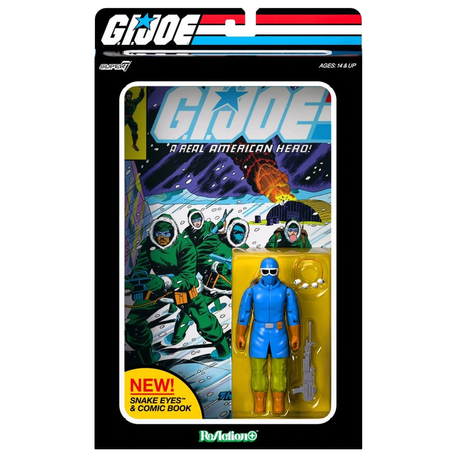 G.I. Joe ReAction+ Action Figure Snake Eyes (Skybound Comic Box Series, Issue #2) product photo
