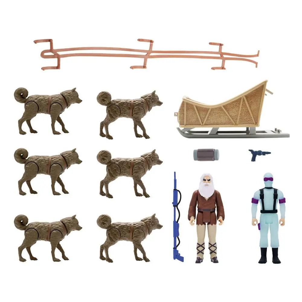 G.I. Joe ReAction Action Figures &amp; Arctic Rescue Vehicle (Snake Eyes &amp; Blind Woodsman) product photo