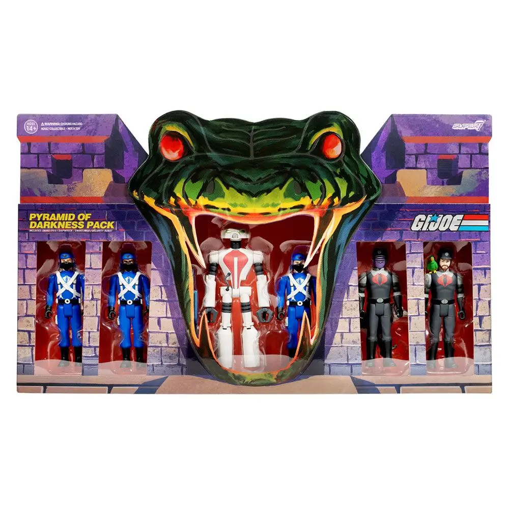 G.I. Joe ReAction Action Figures Snakelings Box Set SDCC22 product photo