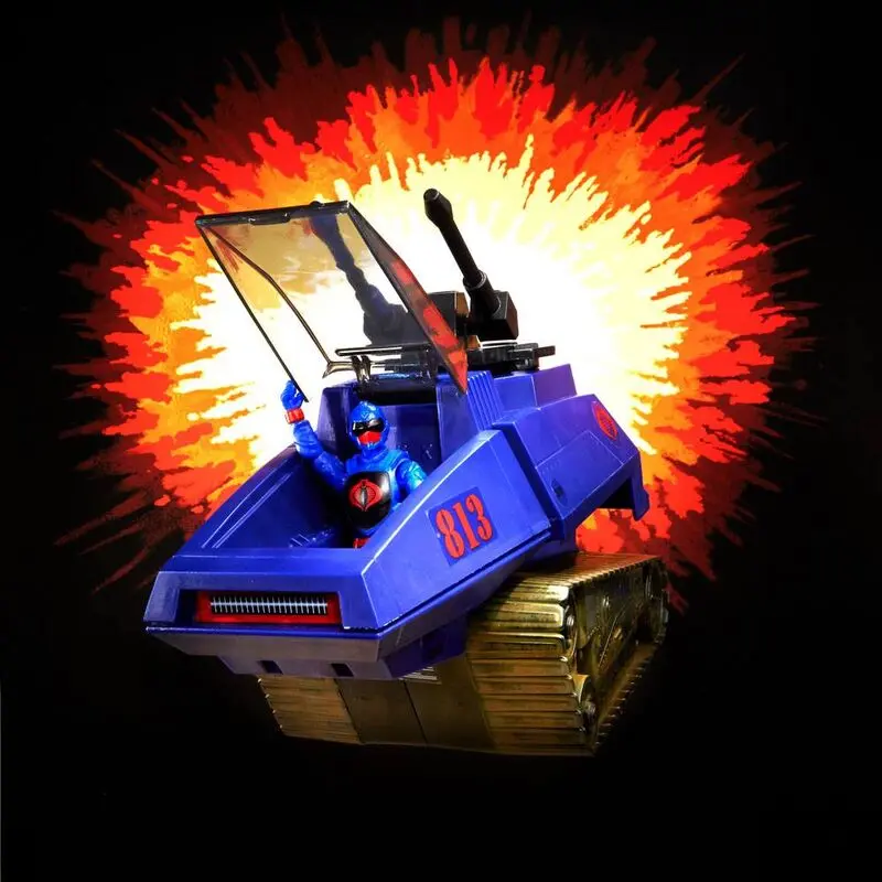 G.i. Joe Retro Vehicle +  H.I.S.S. III Cobra Rip It set figure product photo