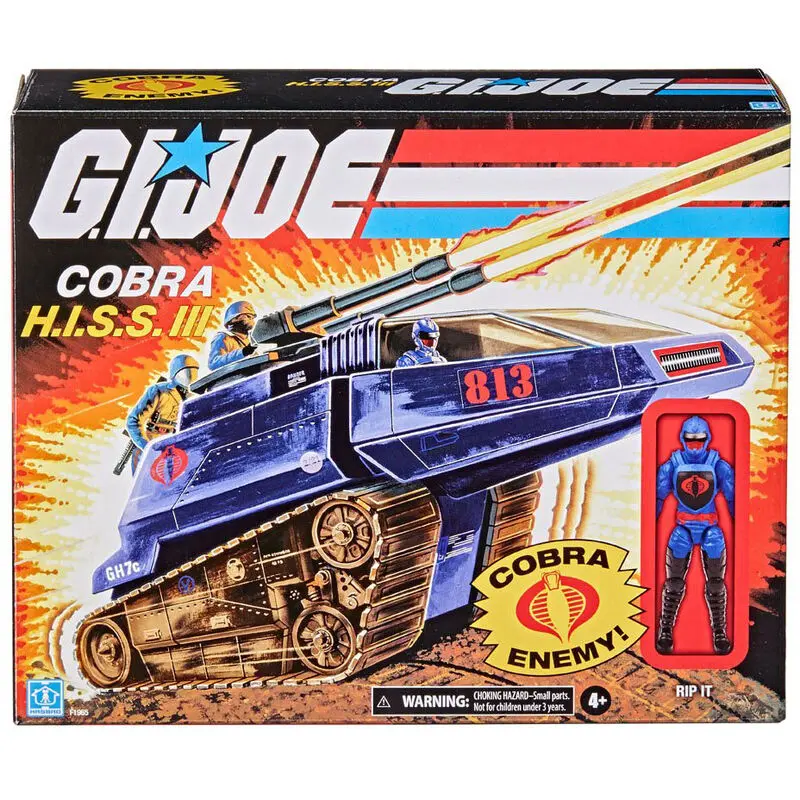 G.i. Joe Retro Vehicle +  H.I.S.S. III Cobra Rip It set figure product photo