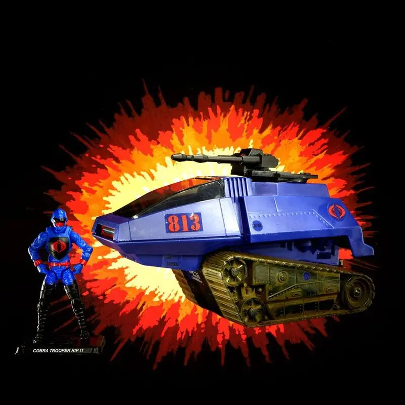 G.i. Joe Retro Vehicle +  H.I.S.S. III Cobra Rip It set figure product photo