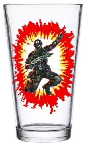 G.I. Joe Pint Glass Snake Eyes product photo
