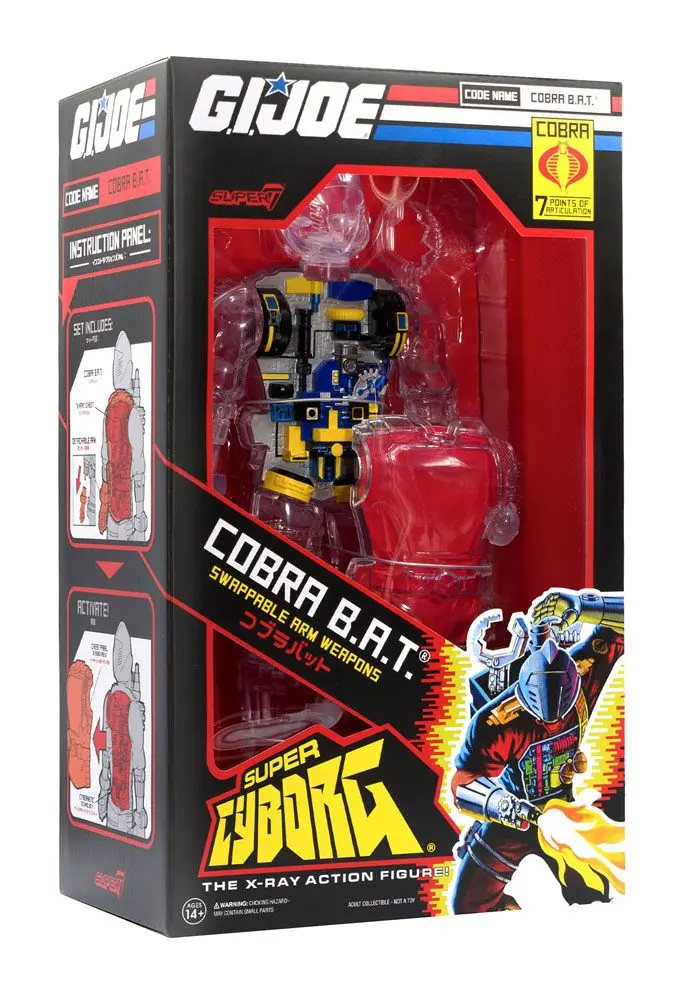 G.I. Joe Action Figure Super Cyborg Cobra B.A.T. (Clear) 28 cm product photo