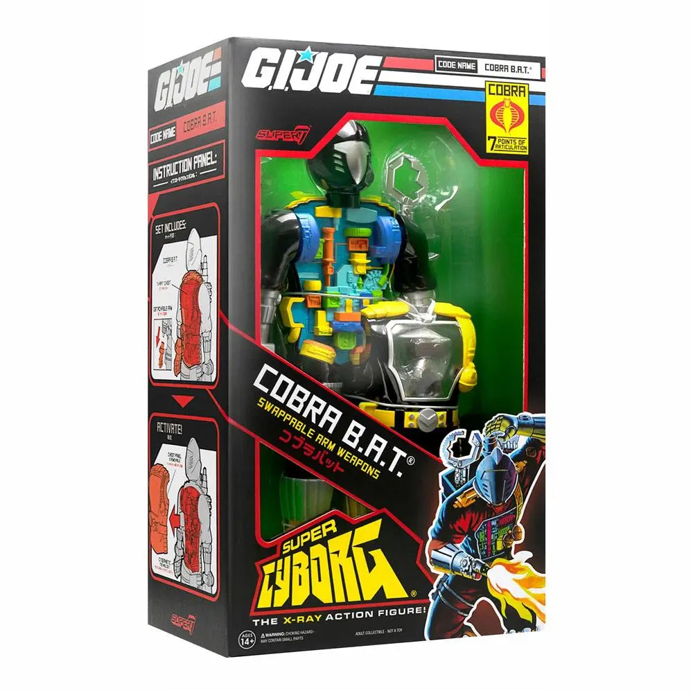 G.I. Joe Action Figure Super Cyborg Cobra B.A.T. (Original) 28 cm product photo