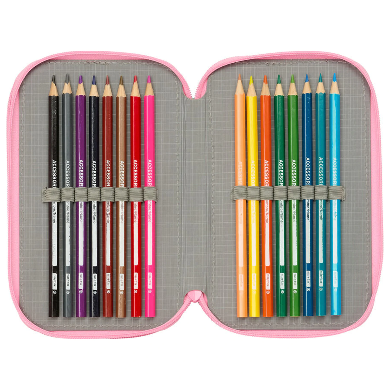 Gabby's Dollhouse triple pencil case 37pcs product photo