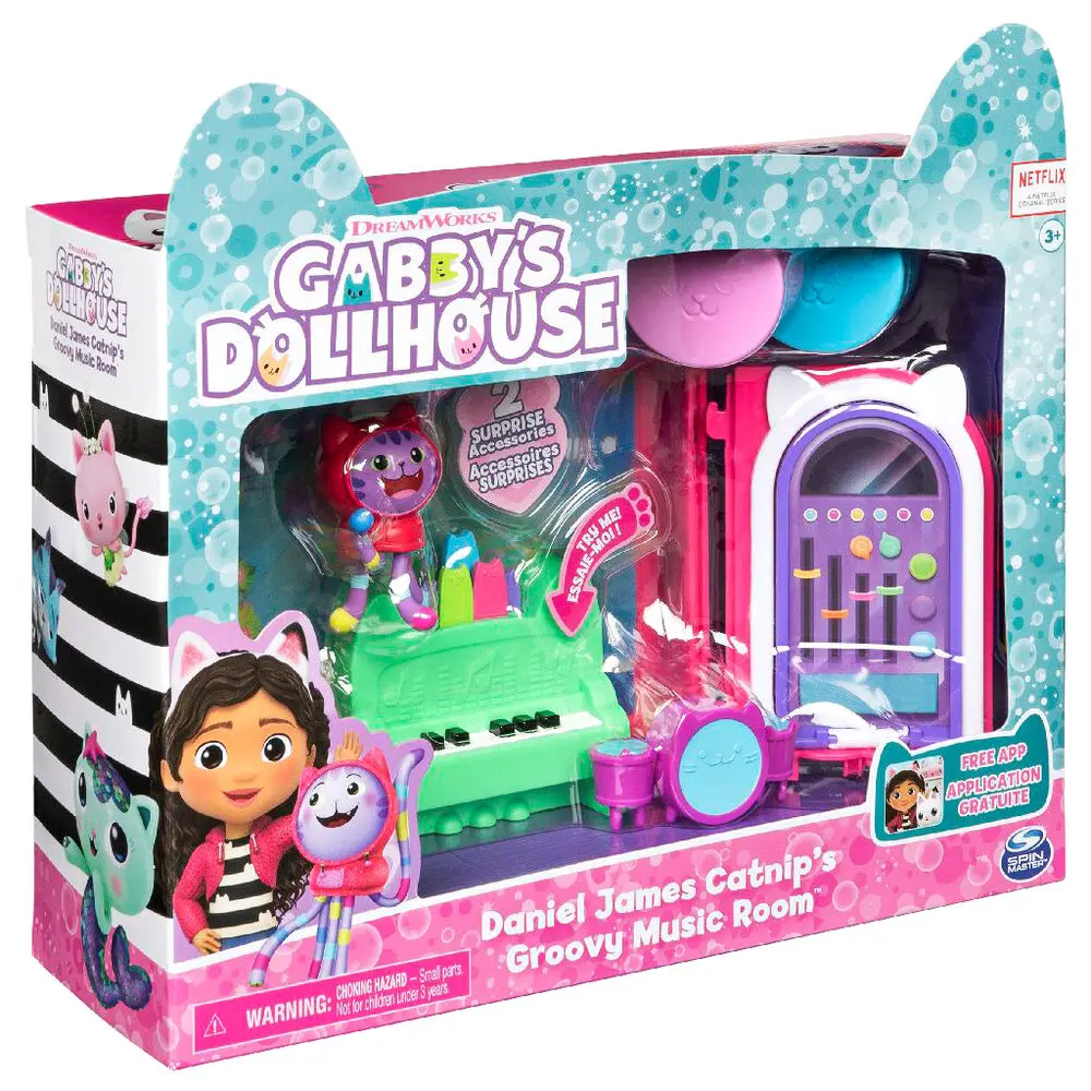 Gabbys Dollhouse Daniel James Catnips Groovy Music Room termékfotó