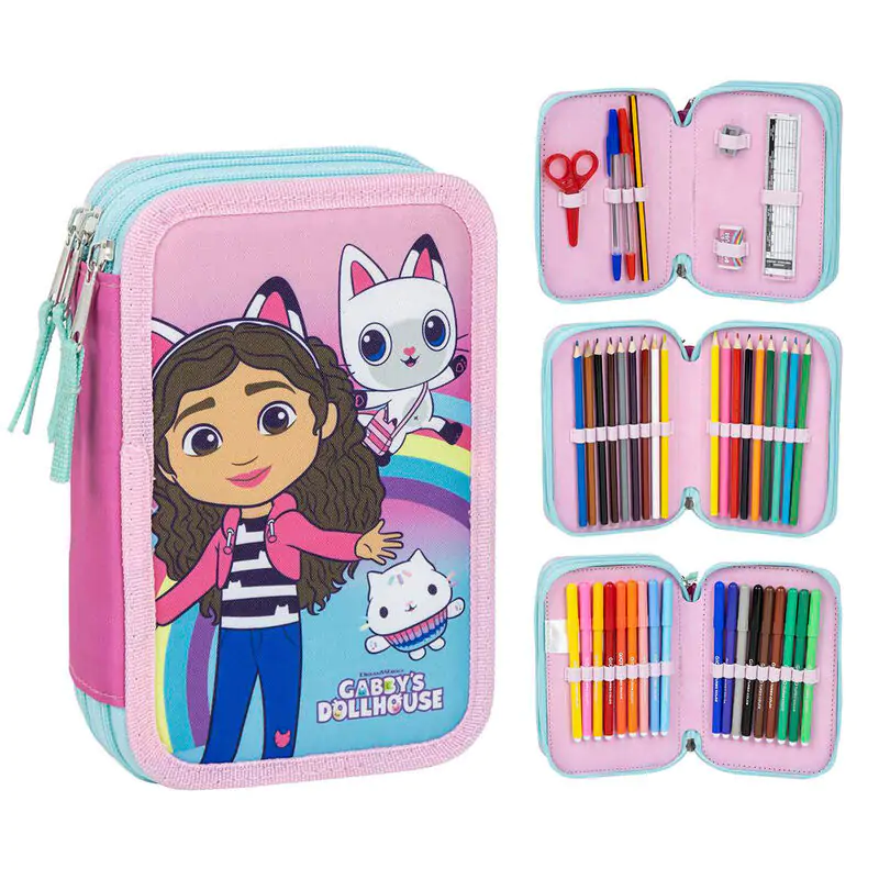 Gabbys Dollhouse triple pencil case termékfotó