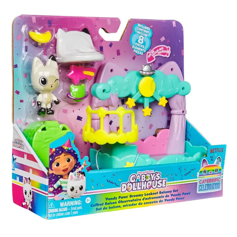 Gabbys Dollouse Pandy Paws Dreamy Lookout Balcony Playset product photo