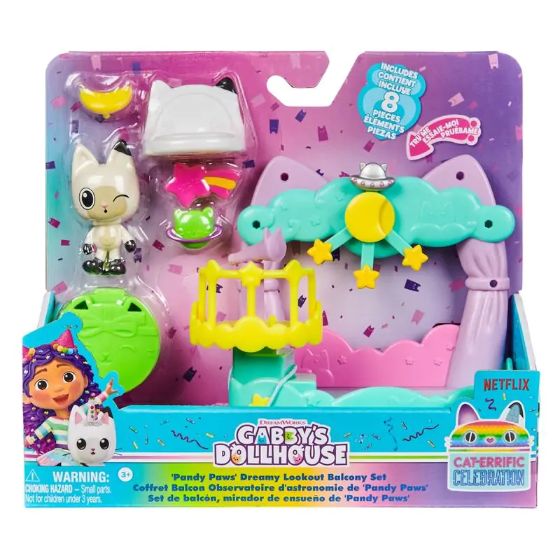 Gabbys Dollouse Pandy Paws Dreamy Lookout Balcony Playset product photo