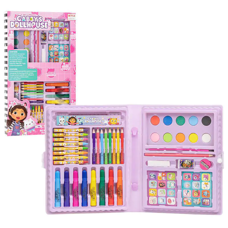 Gabbys Dollhouse Colouring stationery set product photo