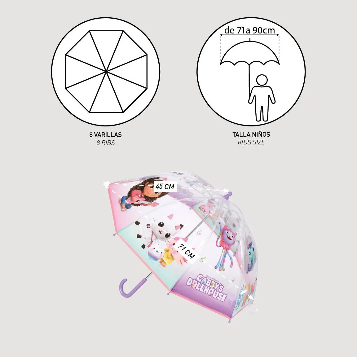 Gabbys Dollhouse umbrella product photo