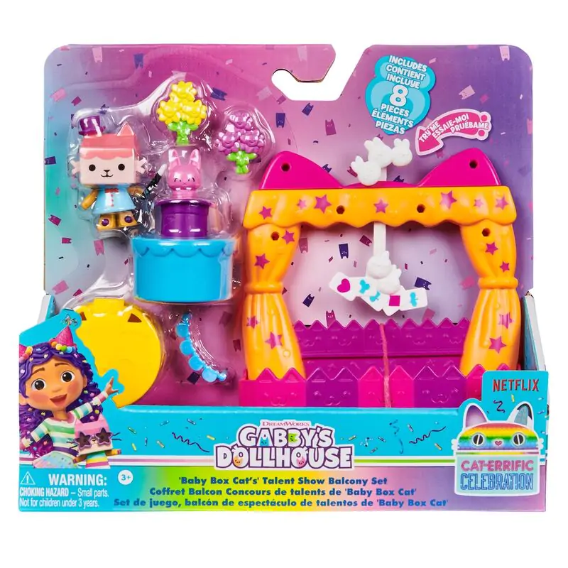 Gabbys Dollouse Baby Box Cat Talent Show Balcony Playset product photo